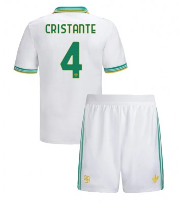 AS Roma Bryan Cristante #4 Tredje Tröja Barn 2025-26 Kortärmad (+ Korta byxor)